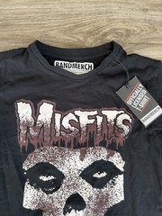 Misfits Rock Band Classic Skull Logo Adult Small Black T-Shirt New NWT