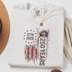 American Eagle Patriotic Freedom Anniversary Comfort Tee