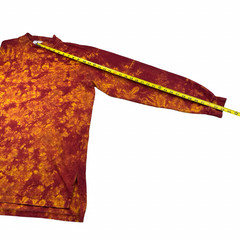 VTG 1990’s Tie Dyed Turtle Men’s 100% Cotton L/S T-Shirt Orange • USA • XL
