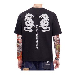 Valabasas Crew Neck T-Shirt Zankai Long Sleeve Mens Black VLBS-VSL1-1023