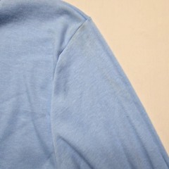 Vintage Mens Turtleneck Shirt Blue Long Sleeve Made in USA Small 90s VTG