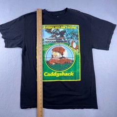 Ripple Junction Caddyshack T-Shirt Mens Large Black Gopher Movie Graphic Tee 80s