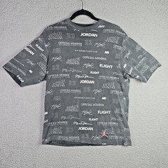 Jordan Mens Flight Club Tee S Gray All Over Print Jumpman Official Member 23