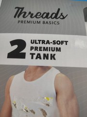 Threads Ultra Soft Premium Tank For Men Size Large White
