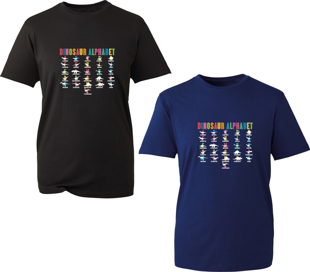 Dinosaur Alphabet T-Shirt Types Of Dinosaurs Alphabet Dino Alphabet Unisex Top