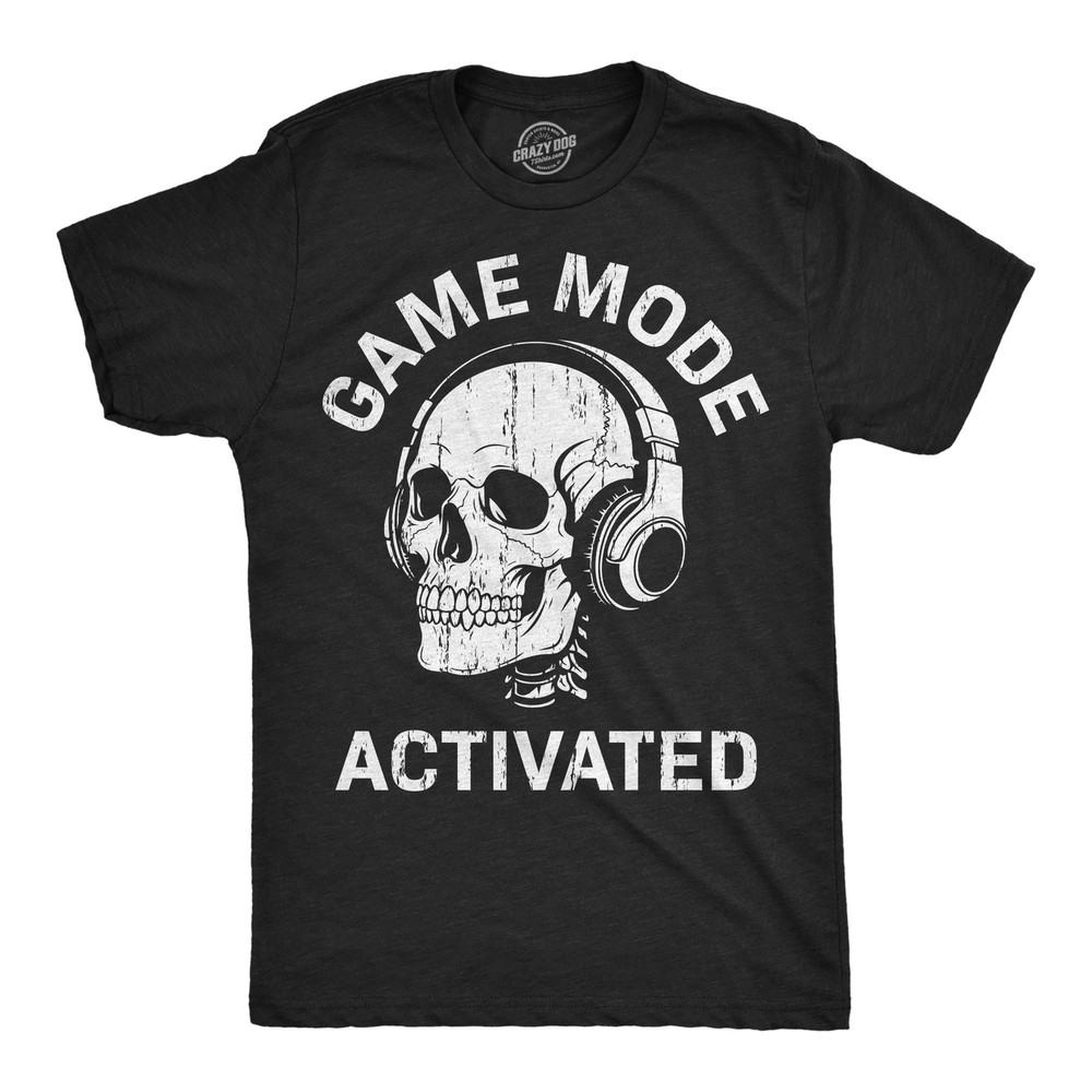 Mens Funny T Shirts Game Mode On Sarcastic Video Game Graphic Novelty Tee For