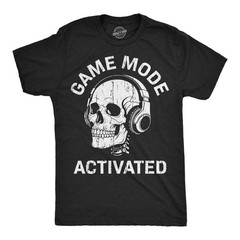 Mens Funny T Shirts Game Mode On Sarcastic Video Game Graphic Novelty Tee For