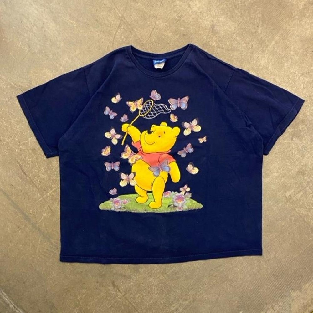 Vintage 90s Winnie the Pooh Butterfly Pooh Bear T-Shirt Size XXL