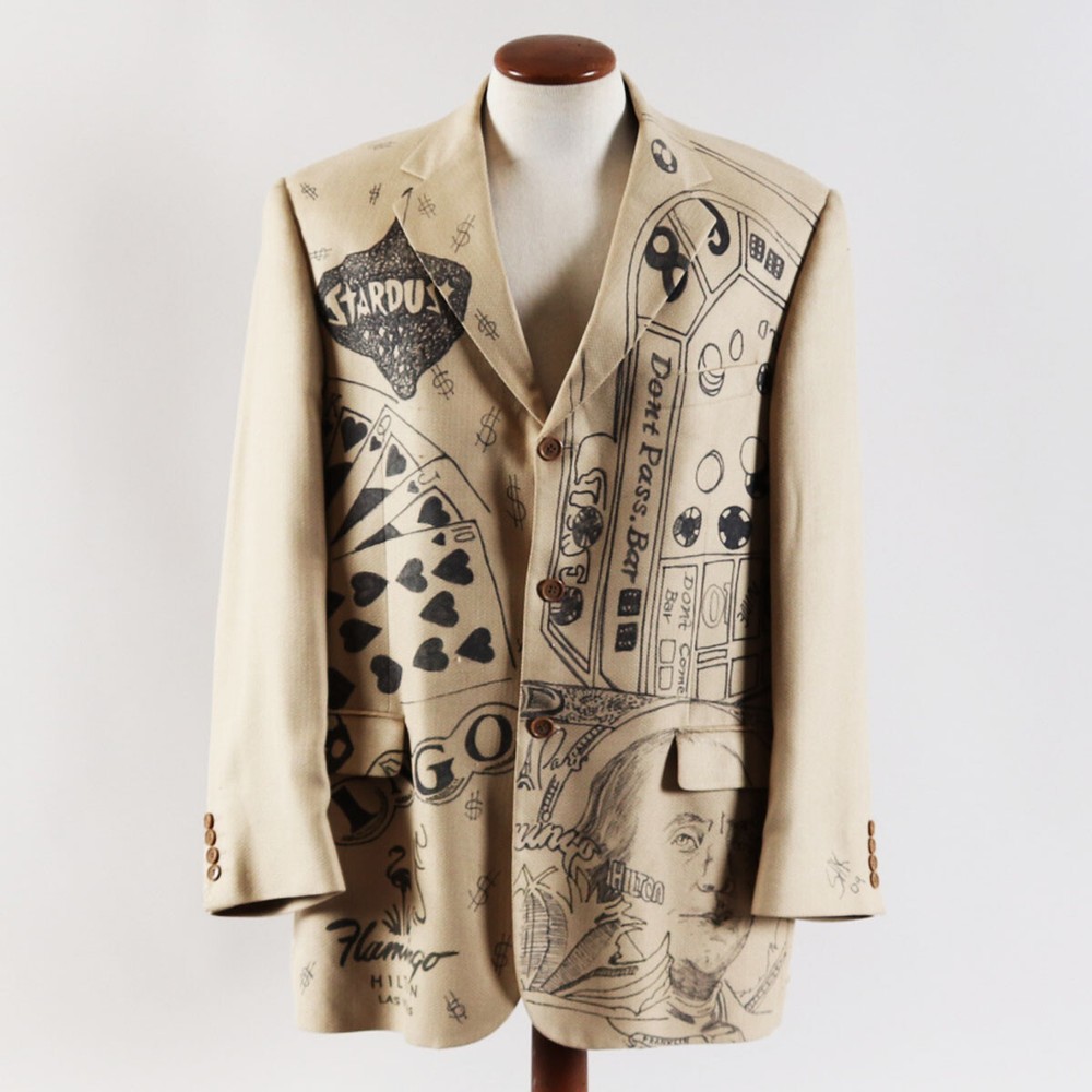 Steve Kaufman Signed Personally Designed Hand-Drawn Art Las Vegas Theme Custo…