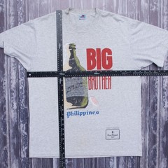 Vintage San Miguel Beer Big Brother Phillipines Handpainted Dibuho T Shirt XL