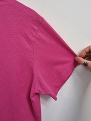 Diesel Hot Pink Graphic T-Shirt L/XL Unisex Streetwear Tee Cap Sleeves