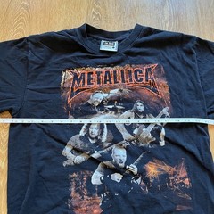 Metallica Band T-Shirt Mens Size L Large Black Single Stitch The Roxx Tag Used