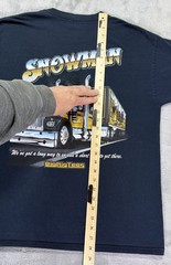 Vintage Black Large Smokey & The Bandit T-Shirt Snowman by Big Rig Tees