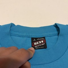 Vintage A Woman’s Place On A Horse Shirt Mens Large Blue Fruit Of The Loom 90s