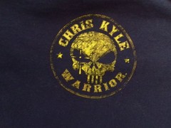 Chris Kyle Warrior Frog Foundation T-Shirt Men’s Large Navy Blue Skull Tee