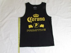 Primitive Apparel x Corona Heritage II Tank Top Black Sleeveless Tee Cotton Sz M