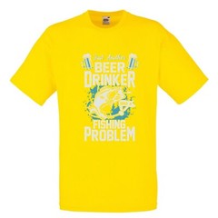 Fishing Beer Drinker Funny Humour Novelty T Shirt Various Colours And Sizes