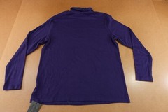 Ficerd Mens Size XL Fitted Navy Blue Knit Long Sleeve Turtleneck Tee NWT