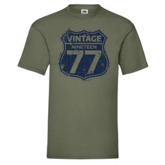 Vintage 1977 Nineteen Seventy Seven T-Shirt Birthday Gift