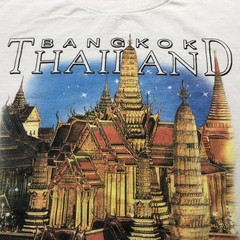 Bangkok Thailand Shirt Mens Large White Royal Grand Palace Temple Graphic Tee