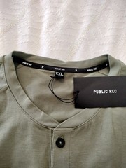 NWT $68 Public Rec Go-To Henley Shirt Men’s XXL Cypress Green Short Sleeve