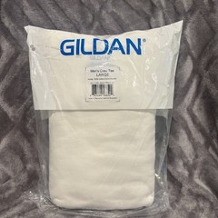 Gildan Men’s Crew T-Shirts Multipack Style G1100 Large White (6-pack)