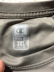Champion Double Dry T Shirt Mens 3XL Gray Short Sleeve Crew Neck Stretch Soft