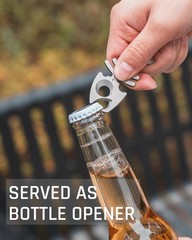 Titanium Keychain Bottle Opener with Stainless Steel Key Ring, EDC key chain …