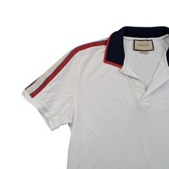 Gucci T Shirt Extra Large Men’s White Cotton Polo Designer Summer Short Sleeve