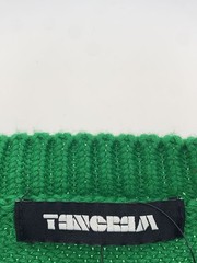 Other Brands: TANGRAM Knit Sweater (Lightweight), XL, Cotton, Green, Solid Color