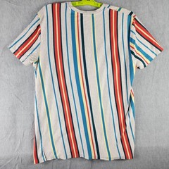 Vox Populi Brooklyn Shirt Mens L Multicolor Stripe Graphic Tee Jersey Knit