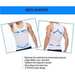 Men Gynecomastia Compression Shirts Slimming Undershirt Tank Top Abs Body Shaper