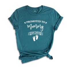 Baby Announcement, Promoted to Mommy and Daddy Est 2026, New Mother Shirt, New F