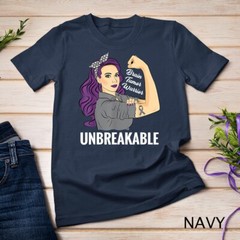 Brain Tumor Awareness Warrior Unbreakable Survivor Unisex T-shirt