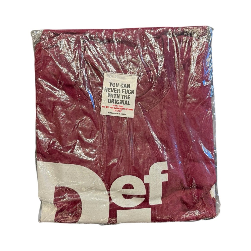 DEF JAM VINTAGE PROMO RAP TEE HIP HOP RARE RUN DMC XXL BRAND NEW XMAS INVITE