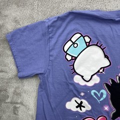 Hello Kitty Shirt Mens Medium Purple Anime Cartoon AOP Double Sided Art Sanrio