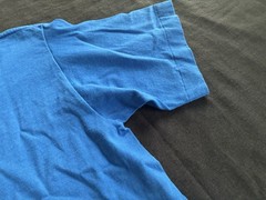 Vintage Sof Tee Mens M Blue T-Shirt Maui Print Made in USA Single Stitch 90s