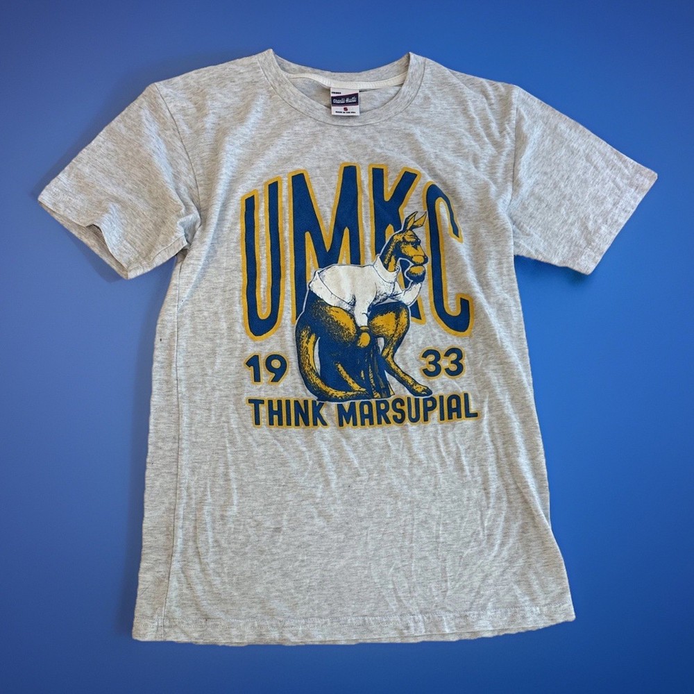 UMKC Think Marsupial T-shirt Gray, Soft Material Charlie Hustle Brand