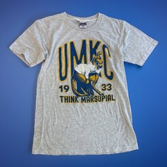 UMKC Think Marsupial T-shirt Gray, Soft Material Charlie Hustle Brand