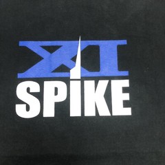 Spike Wireless Vintage Gaming Tech Black Double Sided T Shirt Mens Size XL