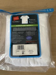 Hanes 7870W3 – Classic White Mens Crew Neck T-Shirt P3 – Size Medium