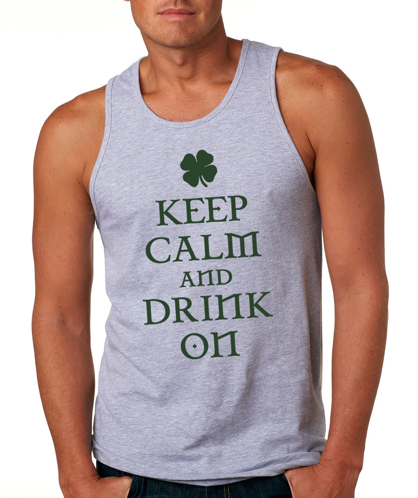KEEP CALM DRINK ON Saint Patrick’s Day party Irish shamrock St Tank Top T-Shirt