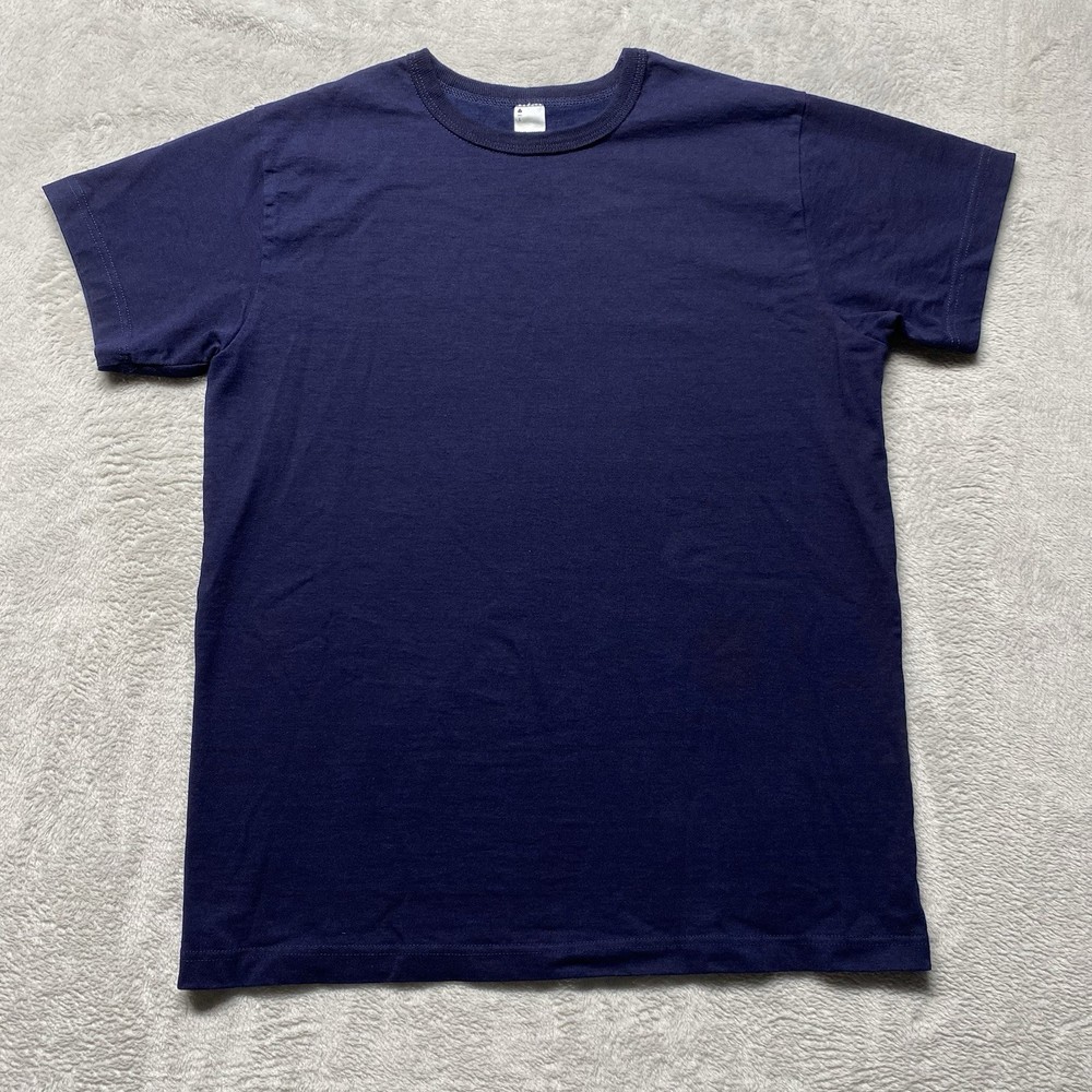 3sixteen Shirt Mens Large Blue Indigo Navy Heavyweight Tee Crew Neck Made In USA