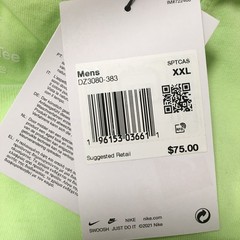 Nike Men’s Sportswear Max90 LongSleeve Cotton Tee Shirt DZ3080-383 Lime Size XXL