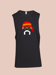 MENS WOMENS TEE TSHIRT SLEEVELESS HULK WRESTLING BUST HEAD FAN GIFT MANIA HOGAN