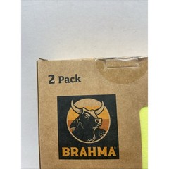 2 Brahma Mens Large Pocket Shirts Crew Neck Relaxed Fit 1 Neon Yellow & 1 Black