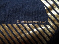 XL Silver Lake 1989 Vintage Light Stain Gold Print Shirt