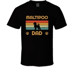 Maltipoo Dad T Shirt Popular Dog Breed Fathers Day Gift Present For Men