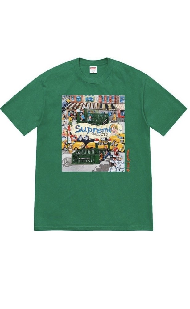 DS Supreme SS22 Manhattan Tee Black SzL Sealed In Plastic Bag