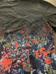 NIKE Dri Fit Miler Running Shirt Rare Gray Floral Gradient Men’s Small